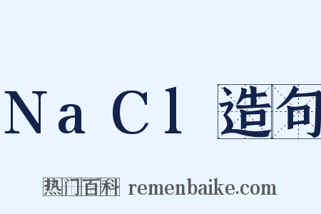 NaCl造句是什么意思的图片